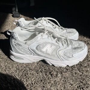 New Balance 530 Shoes Mens Size 9 White Mesh ABZORB Running Sneakers U530HFW